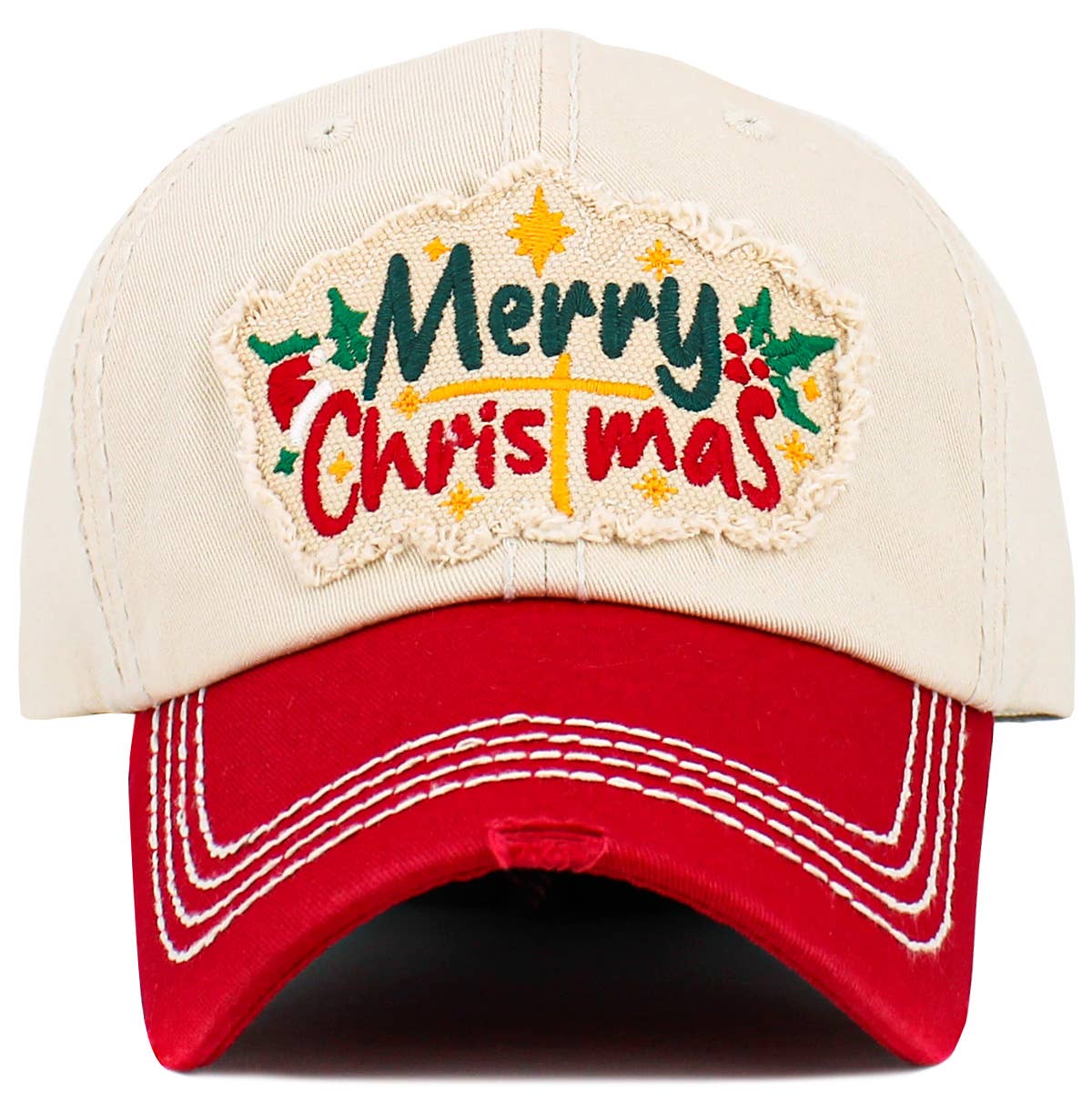Merry Christmas Vintage Ballcap