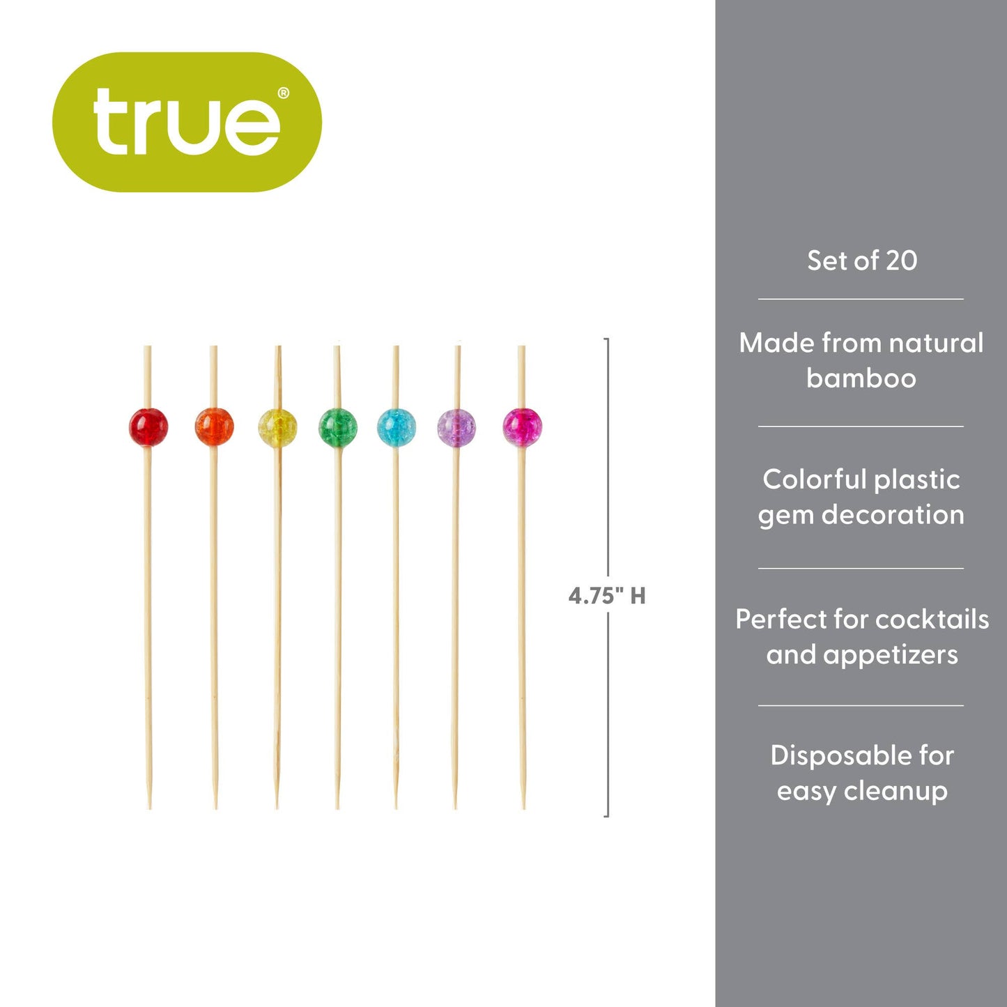 Ball Cocktail Picks - Set of 20