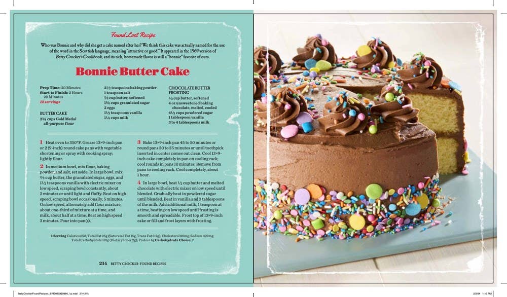 Betty Crocker Found Recipes: Betty Crocker