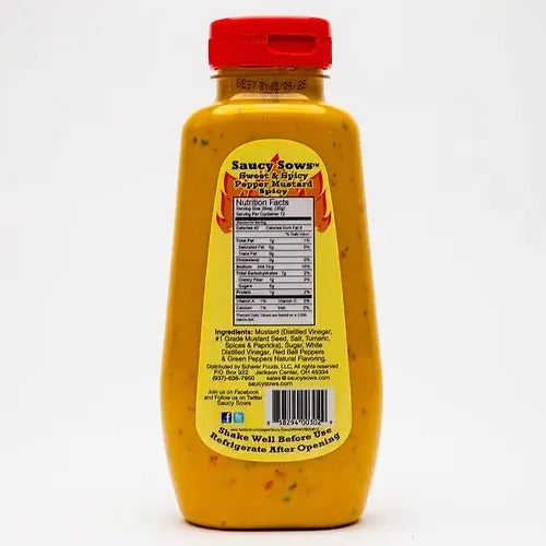 Sweet & Spicy Pepper Mustard 12oz Bottle