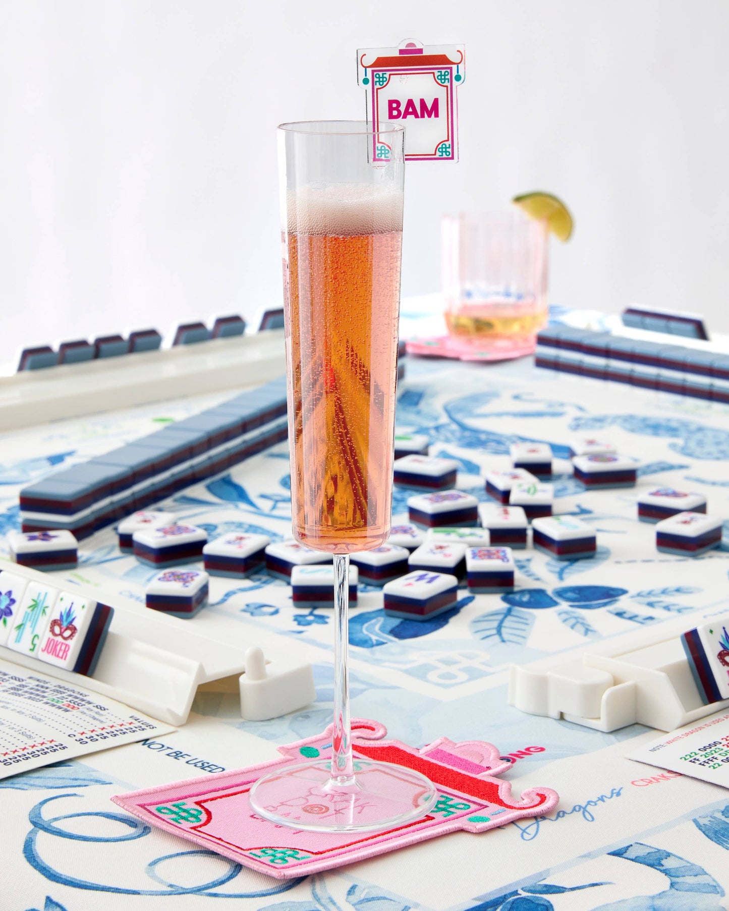 Pagoda Crak Dot Bam Cocktail Napkins -set of 4