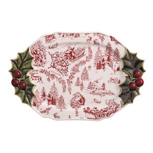 Holly Serving Platter