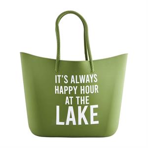 It's Always Lake Silicone Cooler Tote