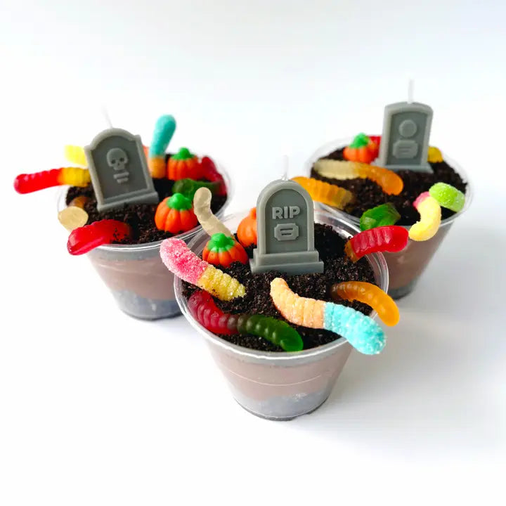 Farewell Party Tombstone Candles - Set of 6
