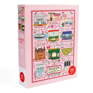 Rom Com City Map - 500 Piece Jigsaw Puzzle