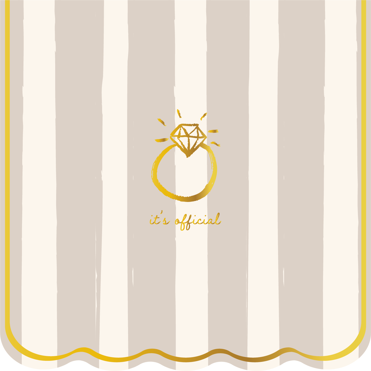 It's Official Cocktail Napkin