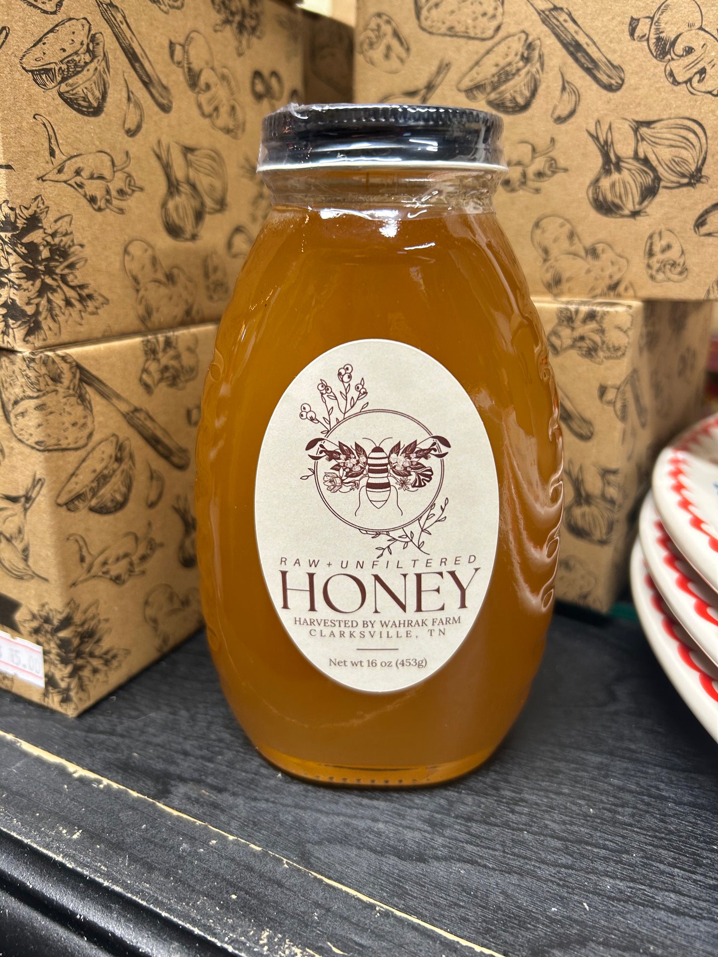 Honey Jar by WAHRAk Raw & Unfiltered 12oz