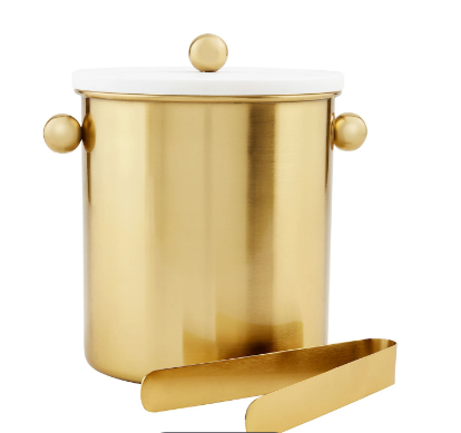BRASS ICE BUCKET SET