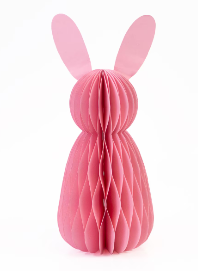 Accordion Paper Bunny in Pink 12"