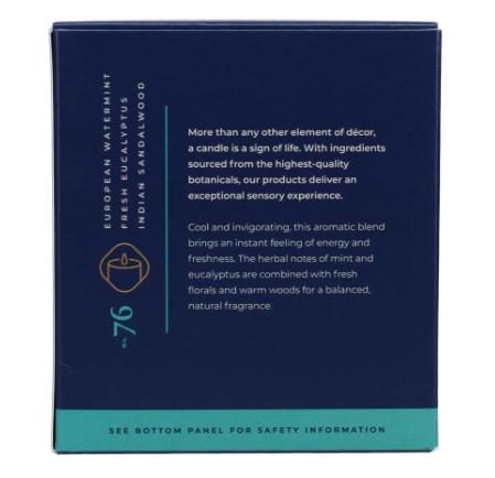 TrappNo. 76 Watermint Eucalyptus 7 oz. Signature Candle