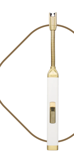 Trapp Cream & Gold Rechargeable USB Candle Lighte
