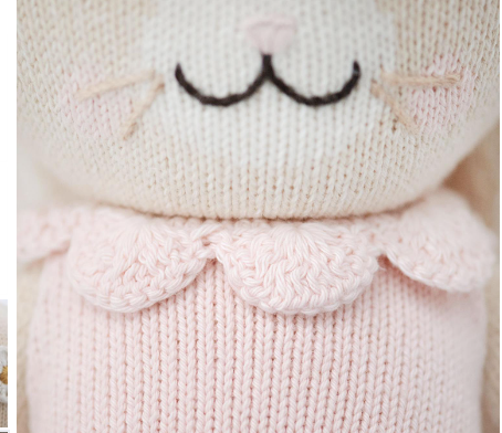 Hannah the bunny - blush (little) 13"