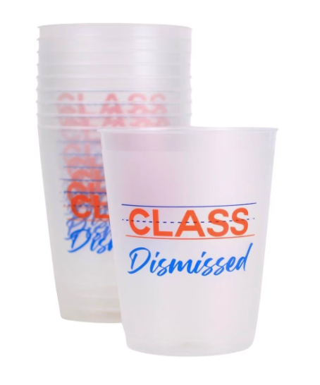 Class Dismissed Party Cups (Set of 10)