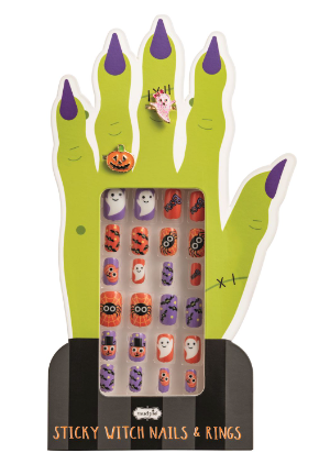 Black Halloween Nail Set