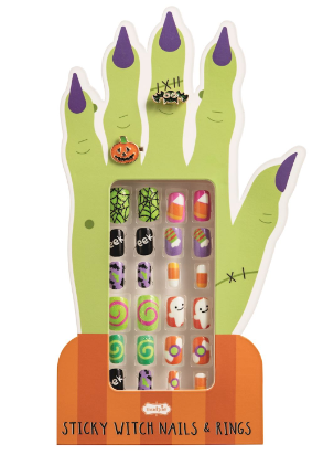 Orange Halloween Nail Set