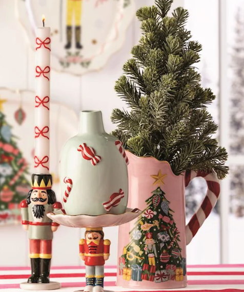 Tree Candy Cane Handle Pitcher
