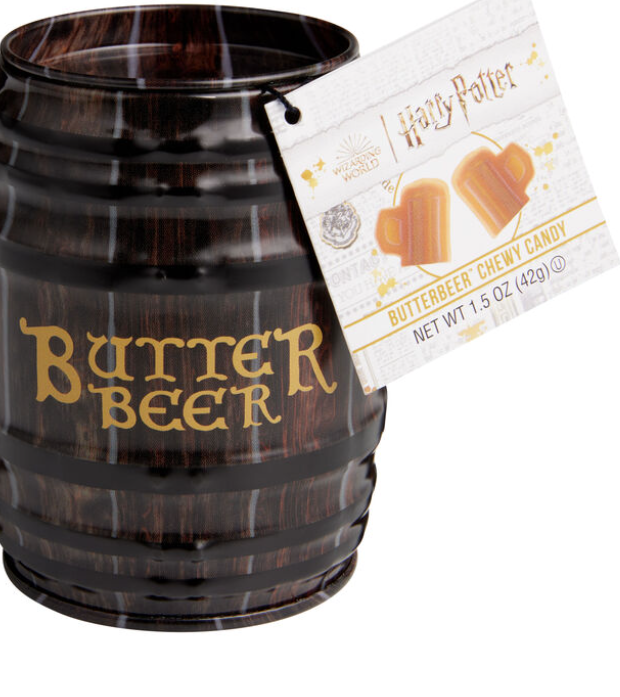 Butterbeer Barrel Chewy Candy Tin Jelly Belly Harry Potter