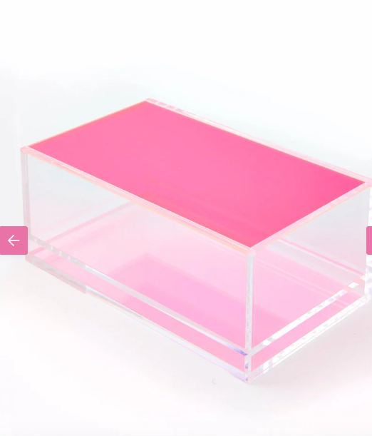 Mahjong Acrylic Box - Neon Pink Lid