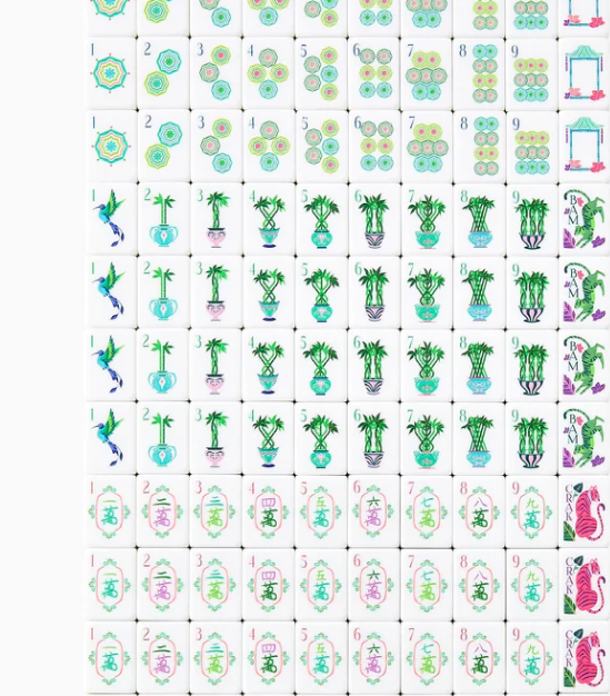 Palm Royale Mahjong Tiles
