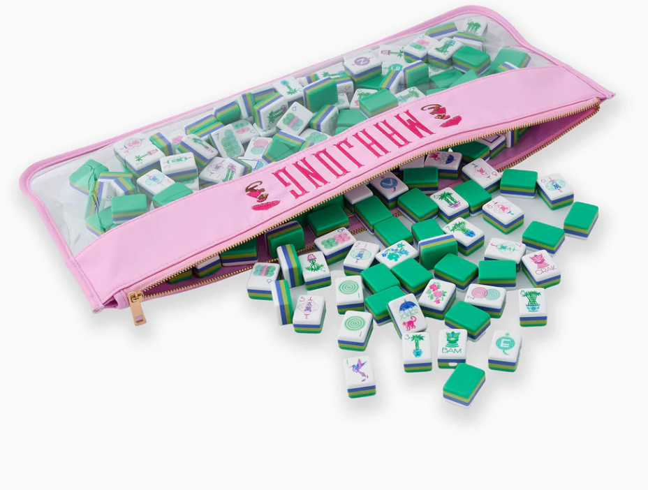 Cotton Candy Monkey Mahjong Bag