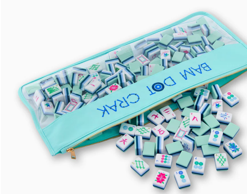 Mint Bam Dot Crak Mahjong Bag