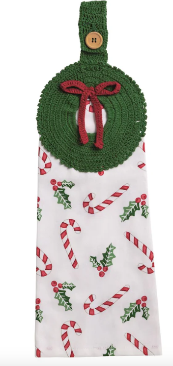 Wreath Crochet Towel