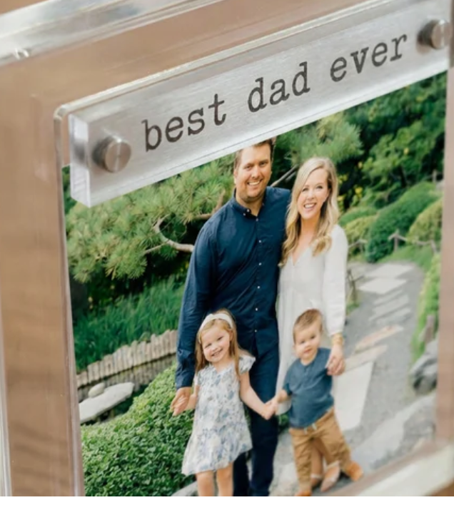 Best Dad Ever Mini Acrylic Frame