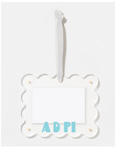 Sorority Photo Frame Ornament - Alpha Delta Pi