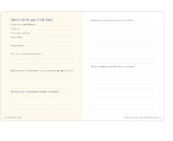 Mom's Story - A Guided, Keepsake Memory Journal