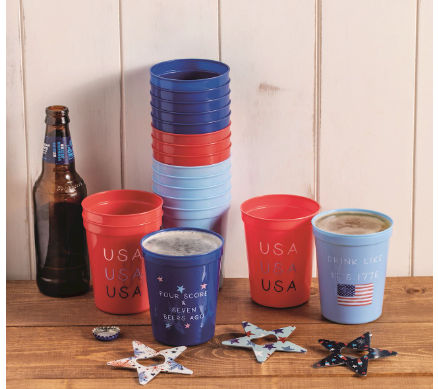 Navy Americana Party Cup Set