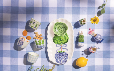 Topiary Tray & Tidbit Set