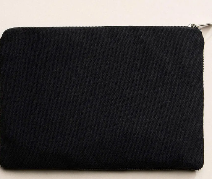 Back To School Message Sequin Seed Beaded Mini Pouch Bag