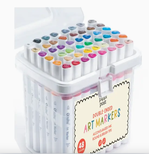 Dual Tip Art Markers Set By Pippi Post