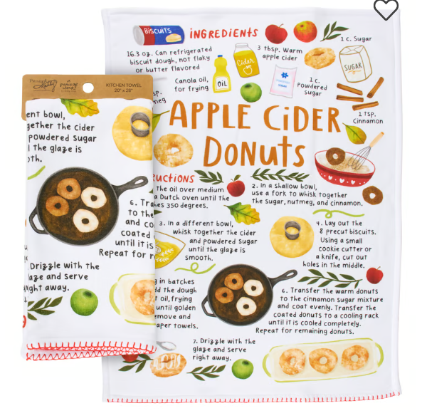 Apple Cider Donuts Kitchen Towel