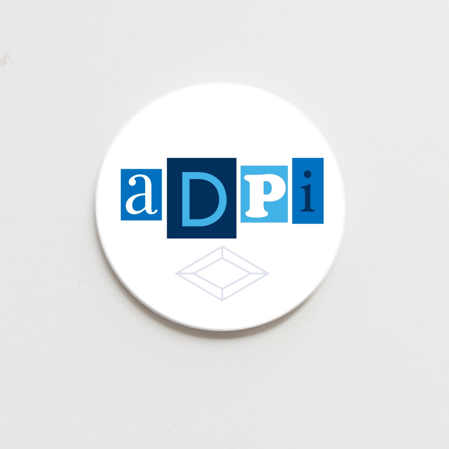 Alpha Delta Pi Collage Greek Button - 2.25 inch