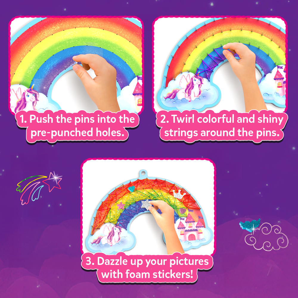 Super Strings Unicorn Magic Mess Free Art for Kids