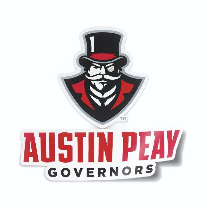 Austin Peay State University Combo Gov & Wordmark Car Decal