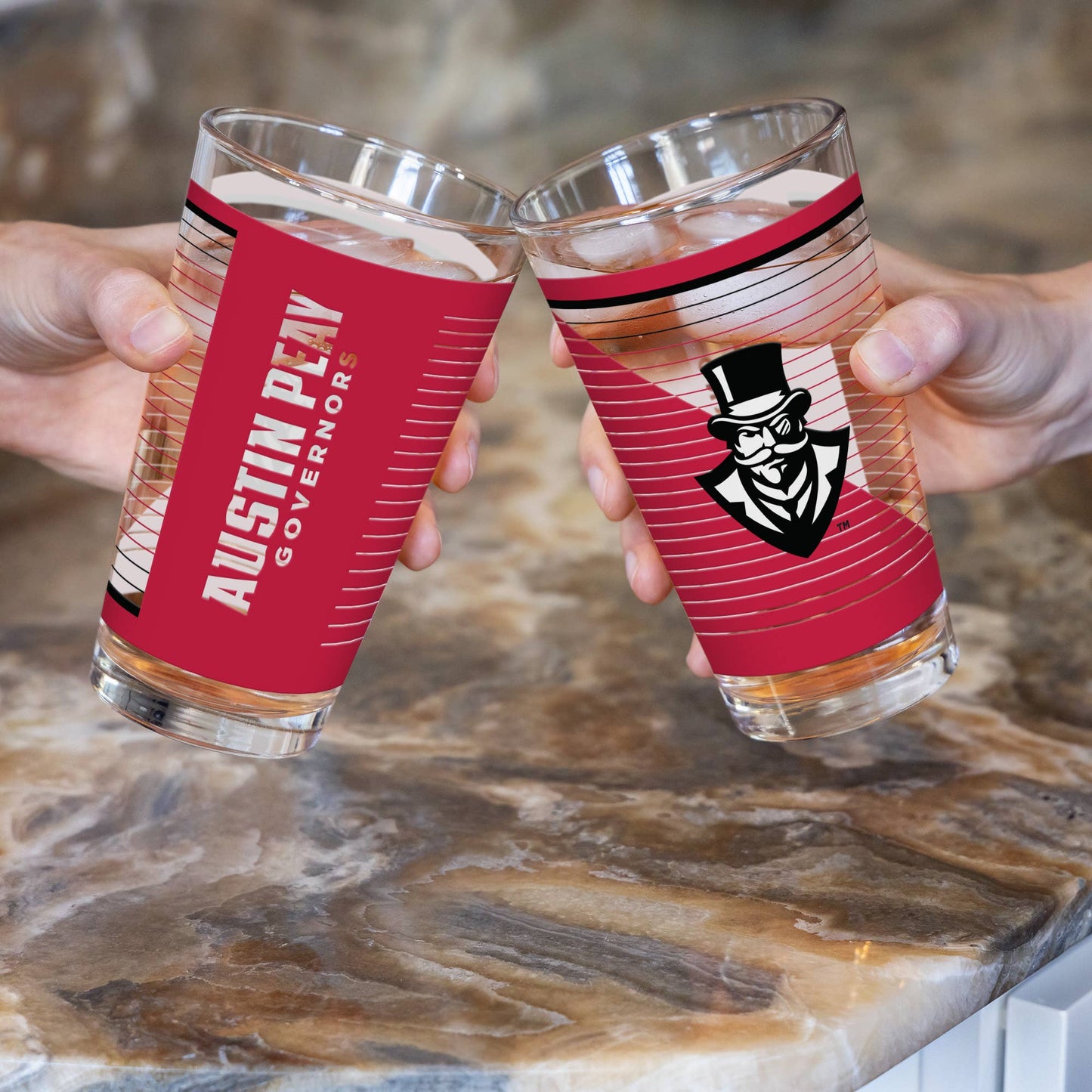 NCAA Austin Peay State Governors16 oz Pint Glasses