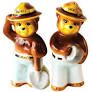 Smokey the Bear Salt and Pepper Shaker