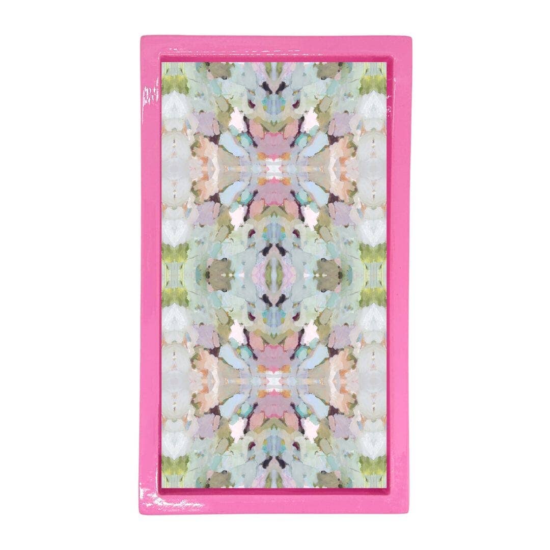 Hot Pink Bamboo Guest Towel Holder: One Size