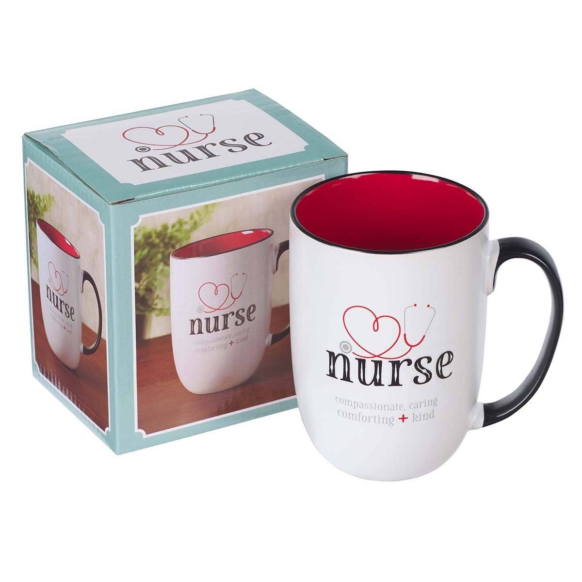 Stethoscope Nurse Mug Red/White