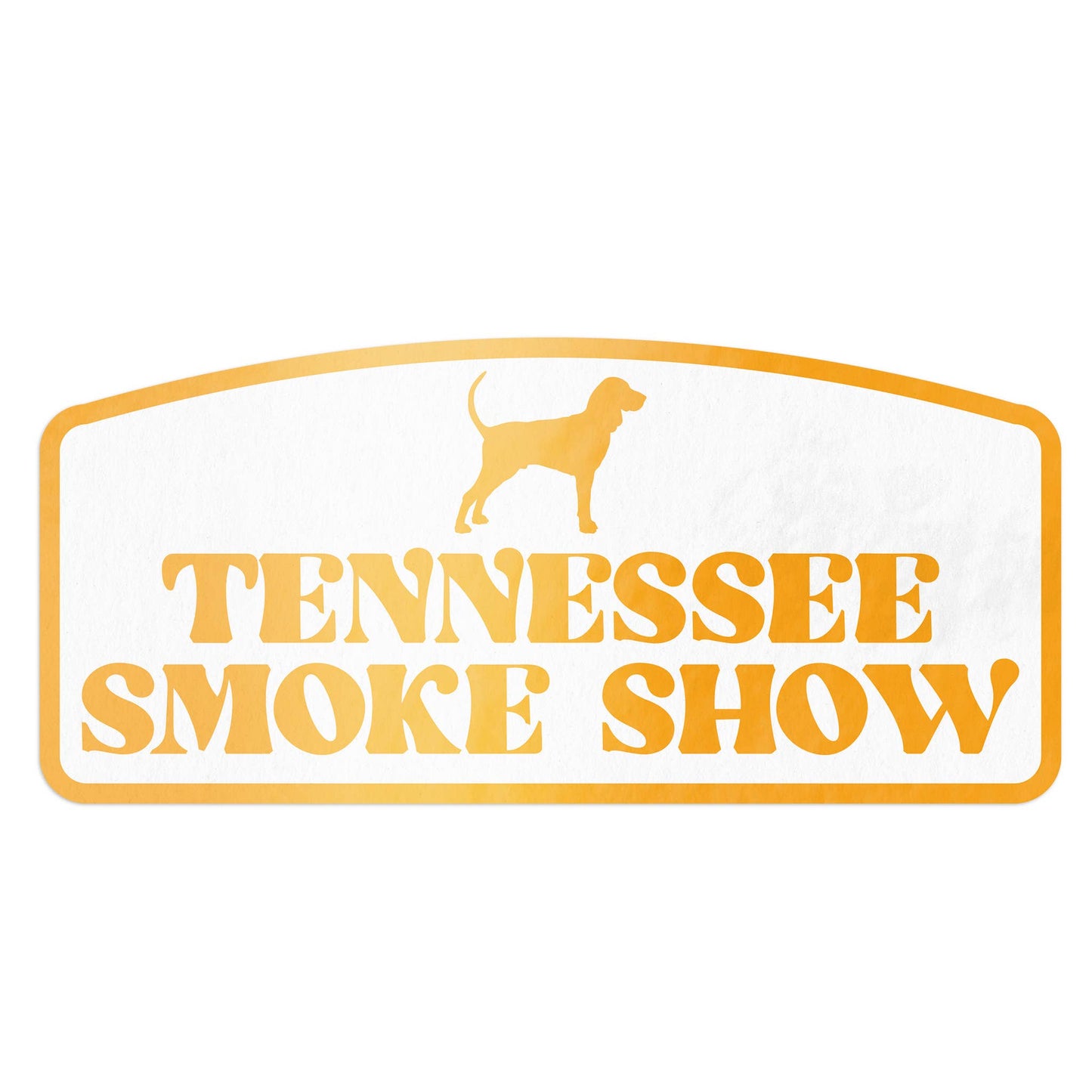 Tennessee Smoke Show Bluetick Coonhound Decal Sticker