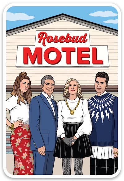 Rosebud Motel Sticker