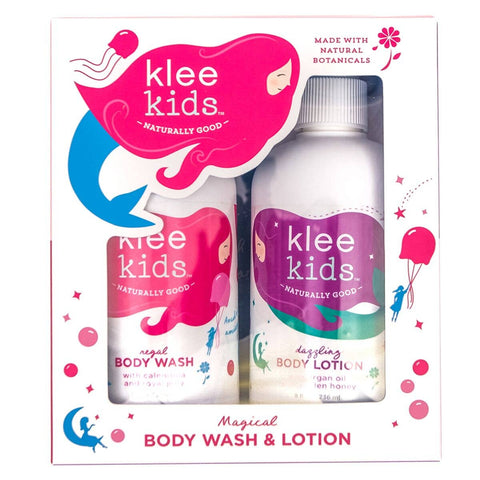 Klee Kids Body Wash and Dazzling Body Lotion Set