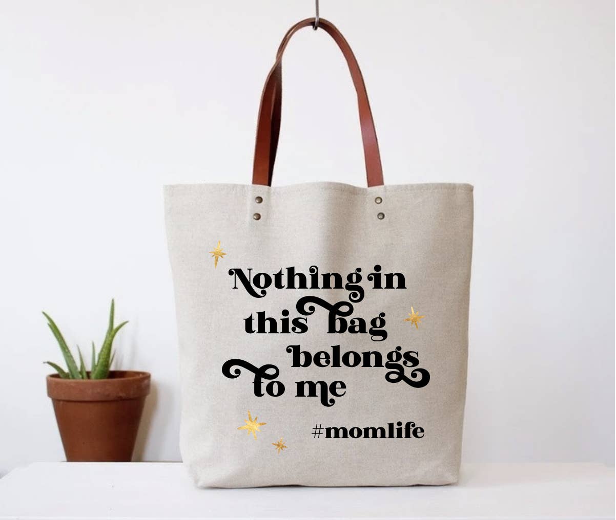 Nothing in this bag belongs to me tote