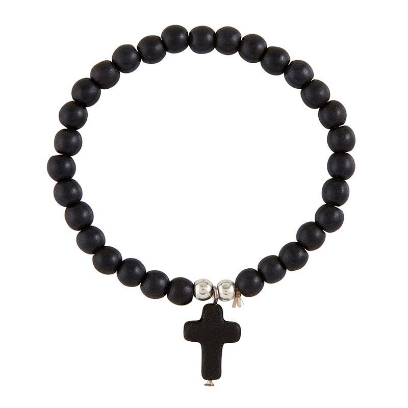 Cross Bracelet - Black