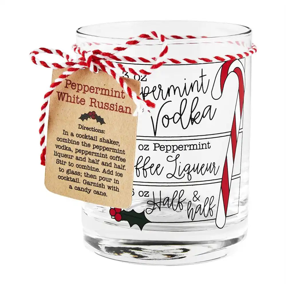 WHITE RUSSIAN RECIPE GLASSES