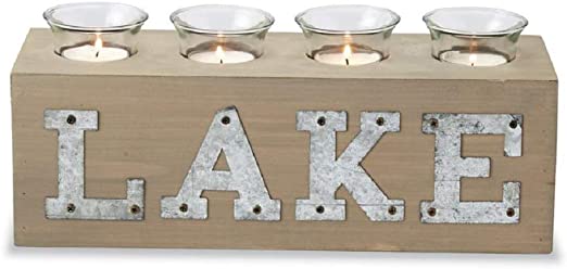 Lake Wood Votive Holder