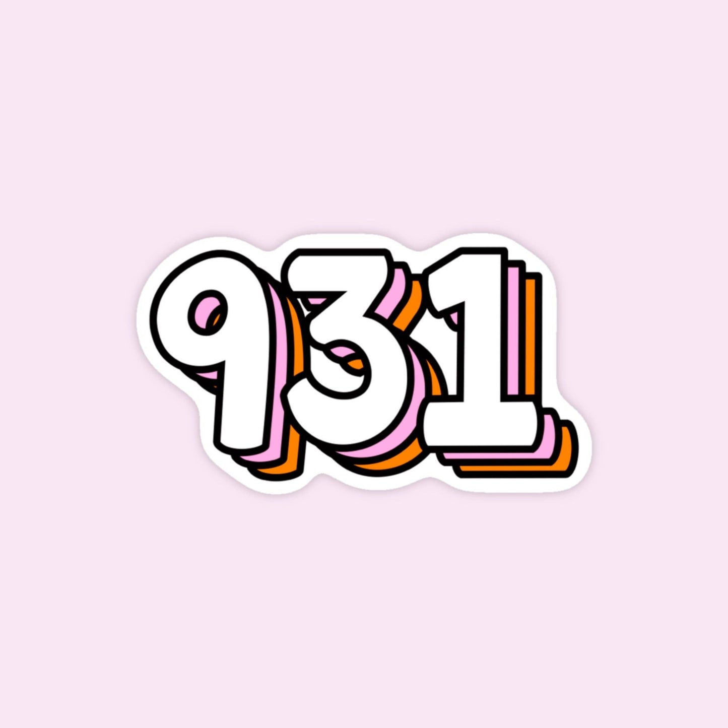 931 Tennessee Area Code Sticker