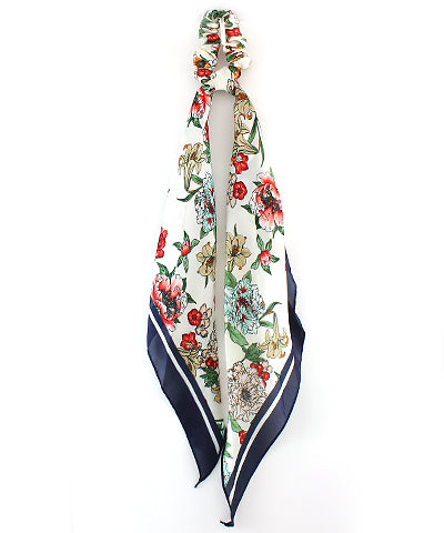 Floral Navy Hair Scarf